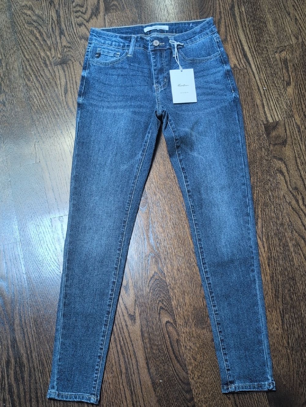 Dark Blue High-Rise Skinny Jeans - Women